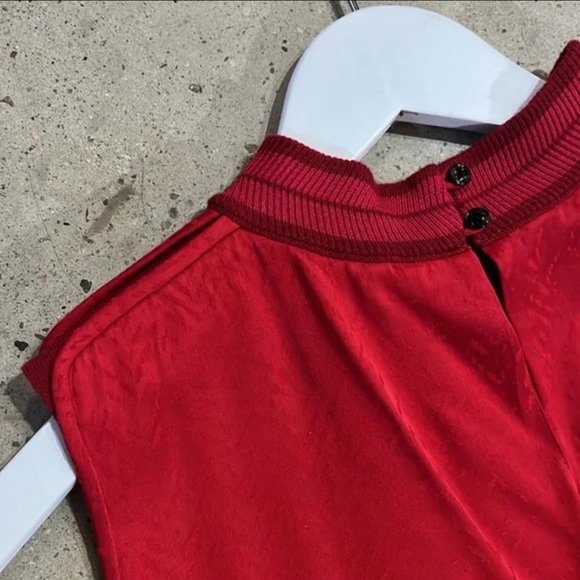 Rag & Bone Letti Radish Pink Jacquard Sleeveless Blouse - Picture 4 of 9